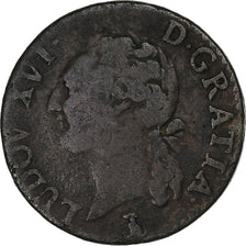 Frankreich, Louis XVI, 1/2 Sol, 1790, Nantes, Kupfer, S, Gadoury:349