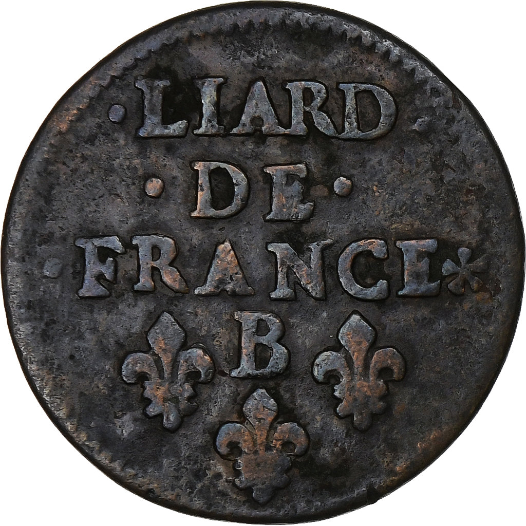 Frankrijk, Louis XIV, Liard de France, 1657, Acquigny, Koper, FR, C2G:42