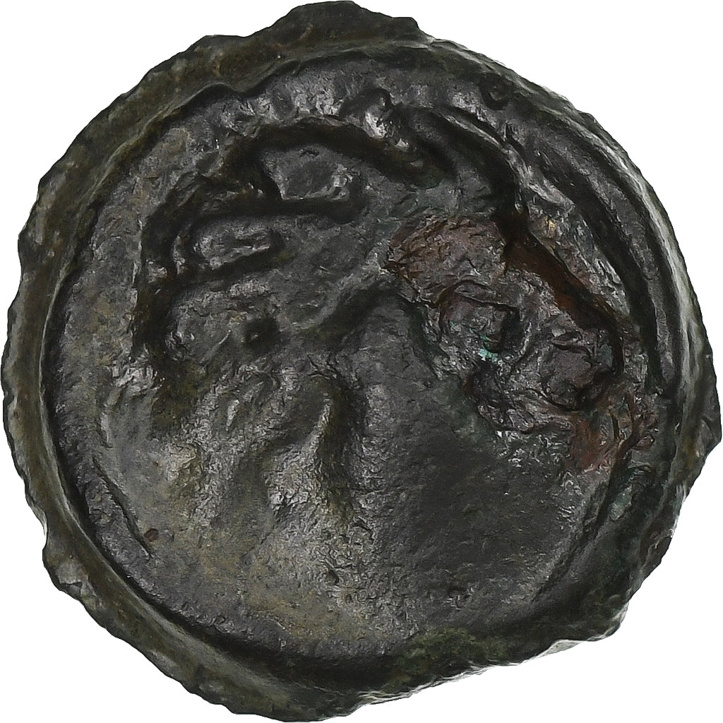 Senones, potin à la tête d’indien, 80-50 BC, Bilhão, EF(40-45)