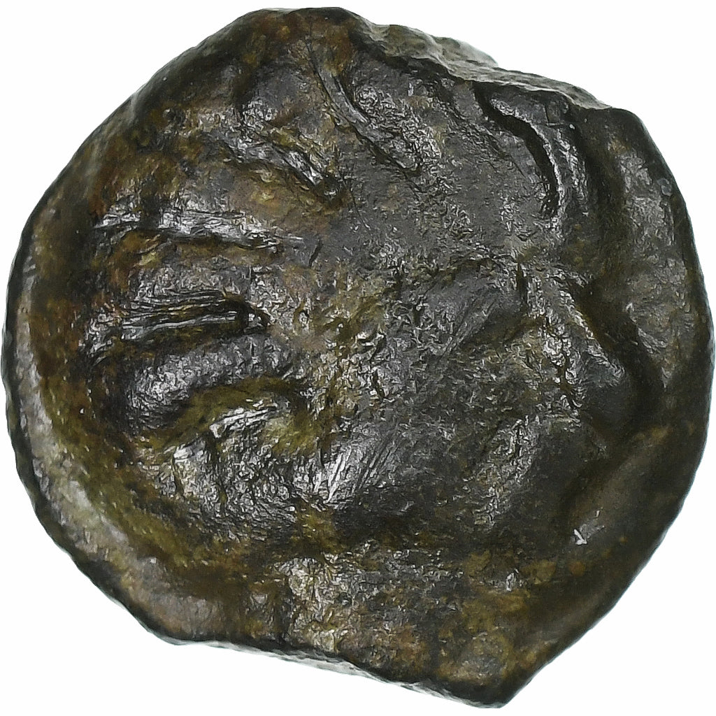 Senones, potin à la tête d’indien, 1st century BC, Potin, FR+, Latour:7445