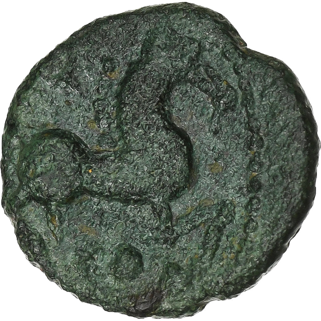 Bellovaci, Bronze au personnage courant, ca. 60-40 BC, Brązowy, EF(40-45)