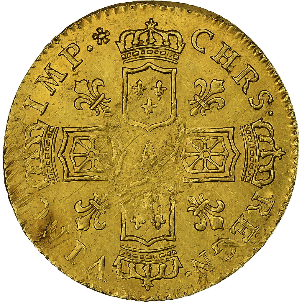 Frankreich, Louis XV, 1/2 louis d'or de Noailles, 1717, Paris, Gold, S+