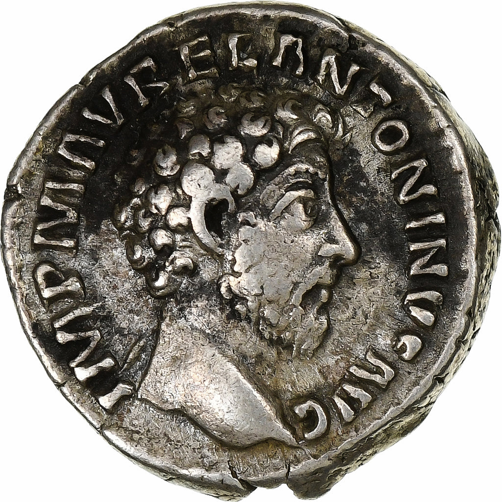 Marcus Aurelius, Denarius, 161-162, Rome, Silver, EF(40-45), RIC:33