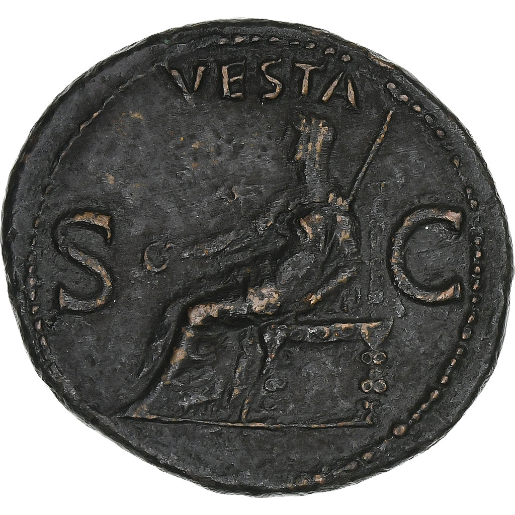 Caligula, As, 39-40, Rome, Bronce, MBC, RIC:47