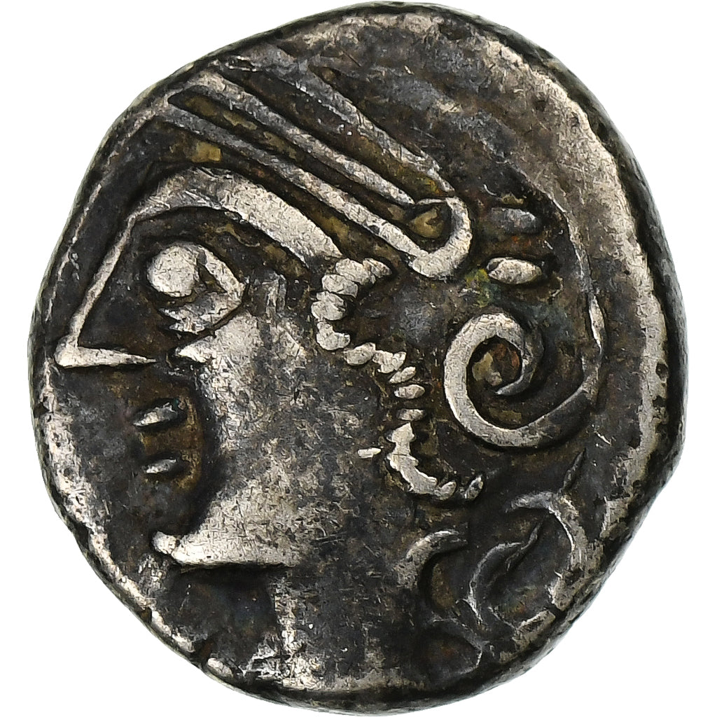 Lingones, Denier KALETEDOY, ca. 80-50 BC, Silver, AU(50-53), Delestrée:3196