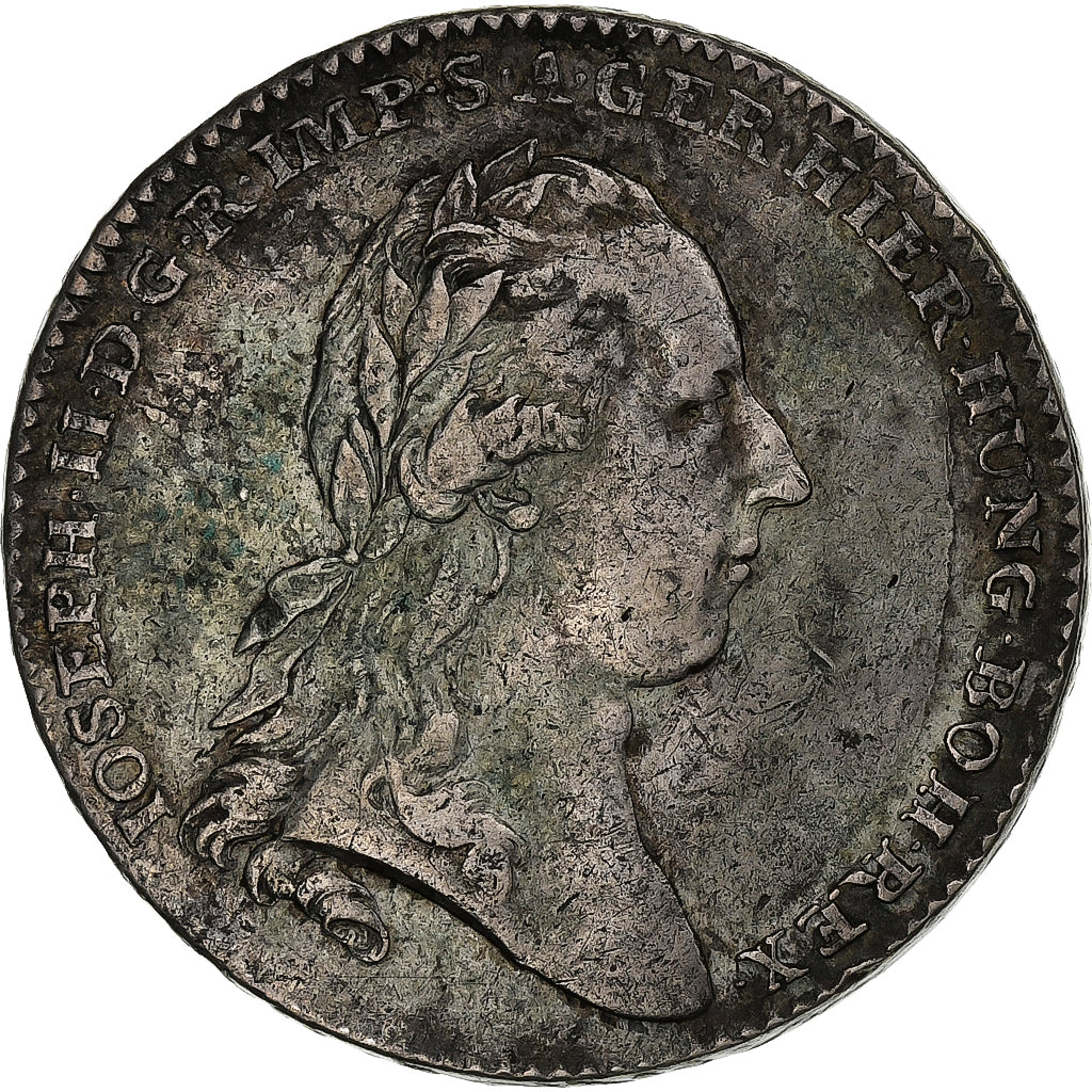 AUSTRIAN NETHERLANDS, Joseph II, Kronenthaler, 1786, Brussels, Silber, SS+