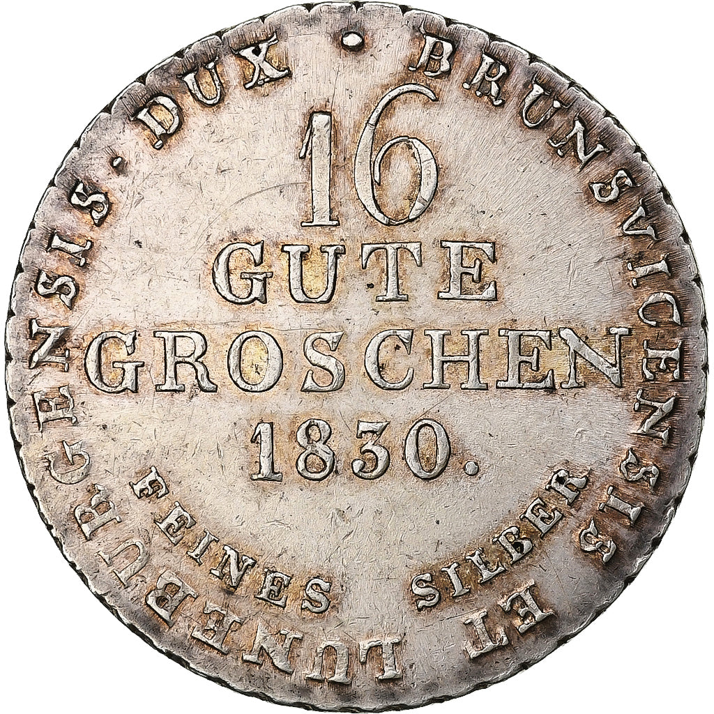 Kingdom of Hannover, Georg IV, 16 Gute Groschen, 1830, Hannover, Srebro