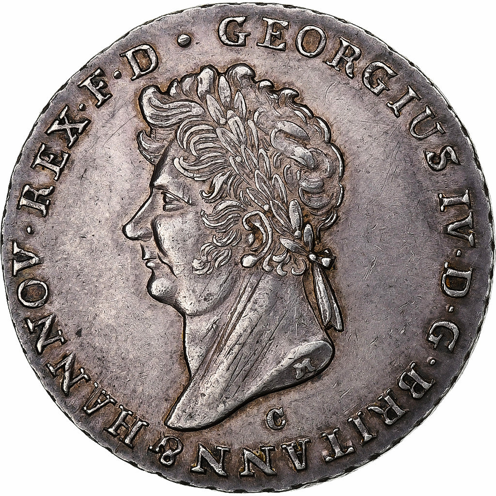 Kingdom of Hannover, Georg IV, 2/3 Thaler, 1829, Hannover, Zilver, PR, KM:140