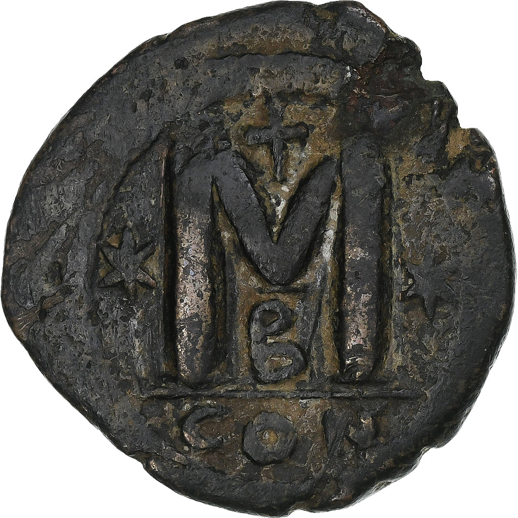 Justinian I, Follis, 527-565, Constantinople, Bronze, VF(20-25), Sear:160