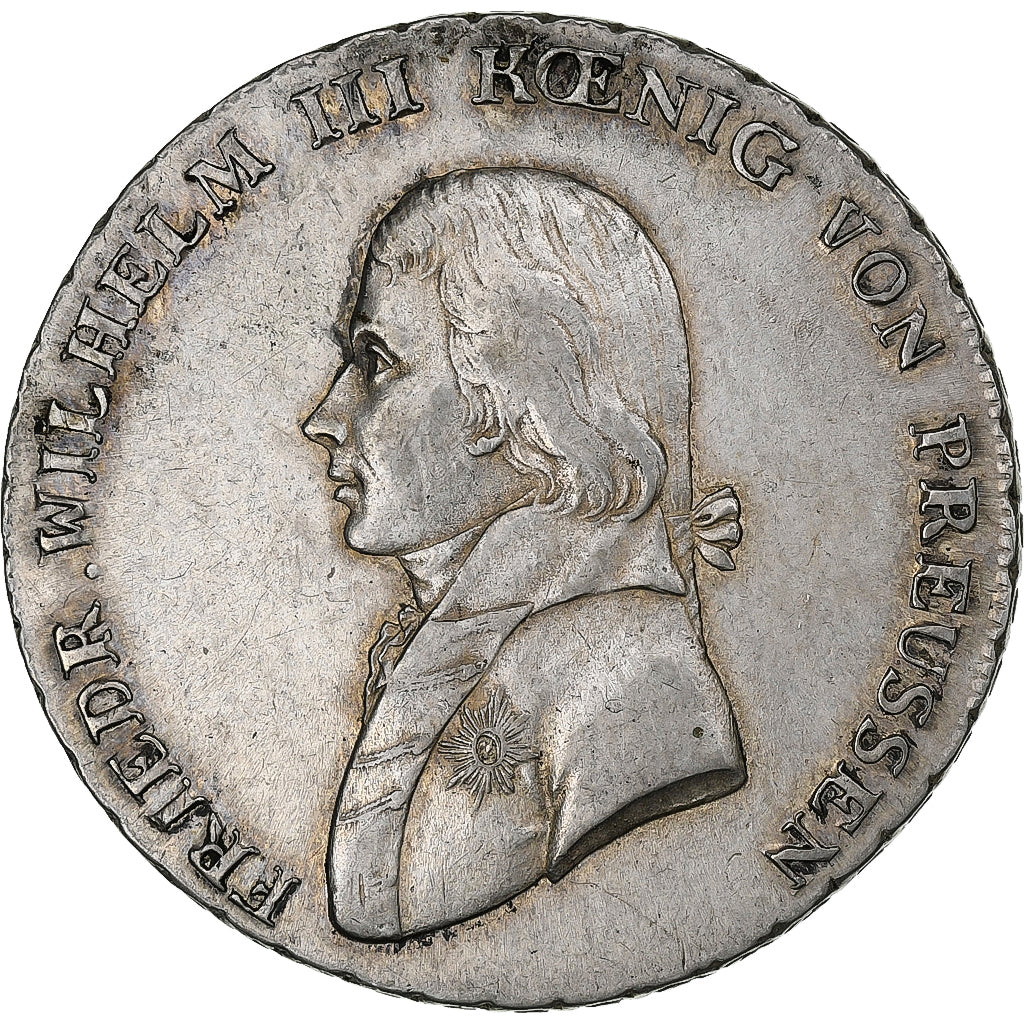 Kingdom of Prussia, Friedrich Wilhelm III, Thaler, 1800, Berlin, Argento, BB