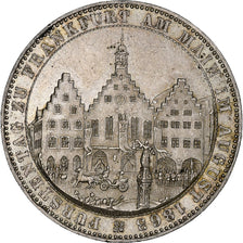 Free imperial city of Frankfurt, Thaler, 1863, Frankfurt, Plata, EBC+, KM:372