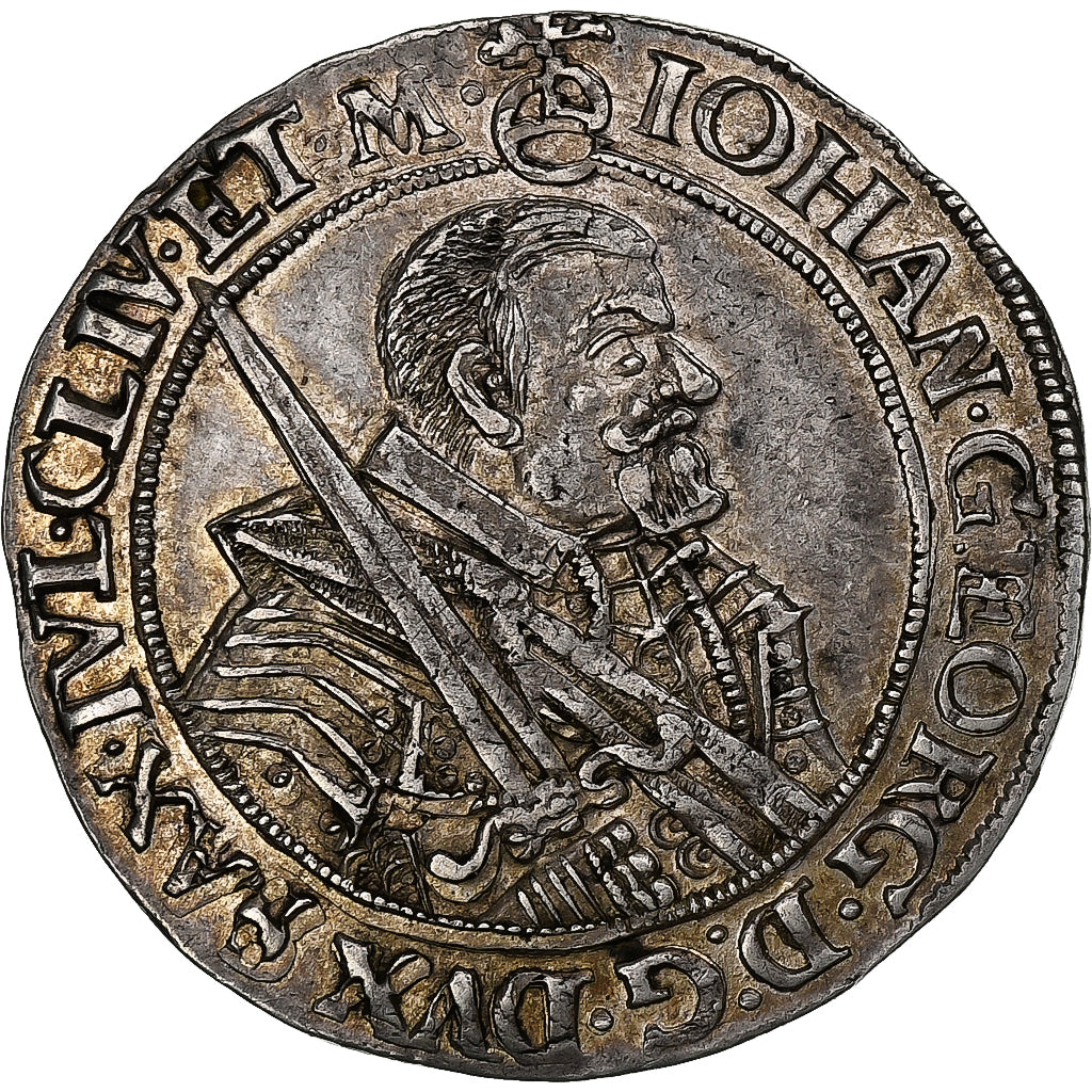 Electorate of Saxony, Johann Georg I, 1/4 Thaler, 1656, Dresden, Zilver, ZF+