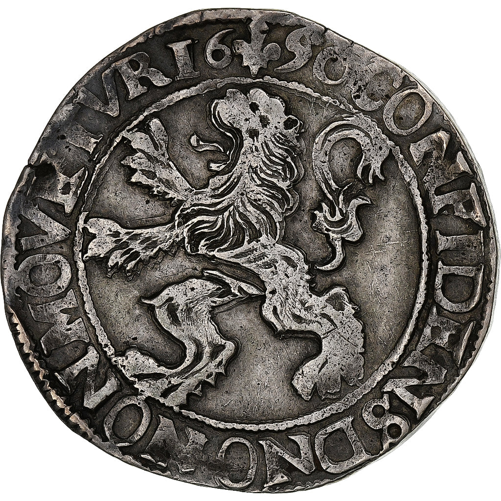 Países Baixos, Leeuwendaalder, 1650, Kampen, Prata, EF(40-45), KM:42.2