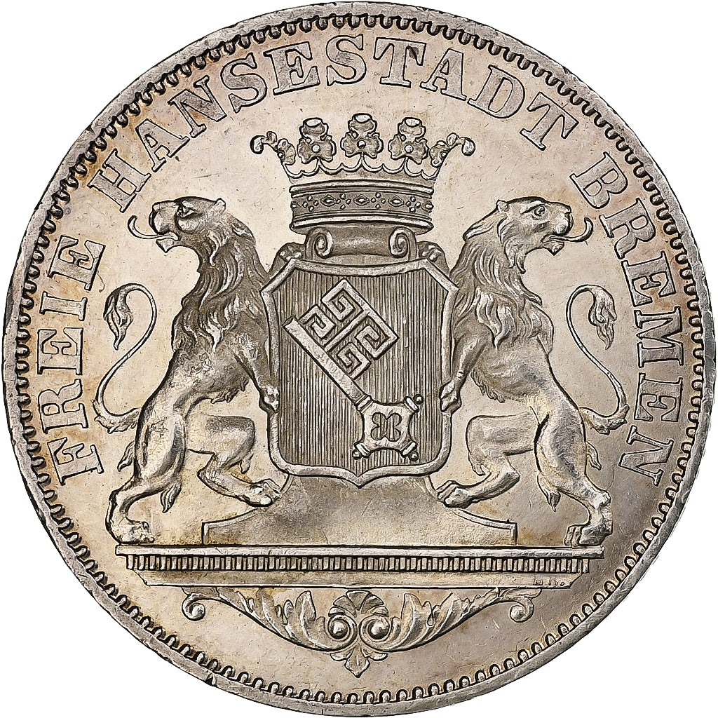 Ville de Brême, 36 grote, 1864, Bremen, Argent, SUP, KM:243