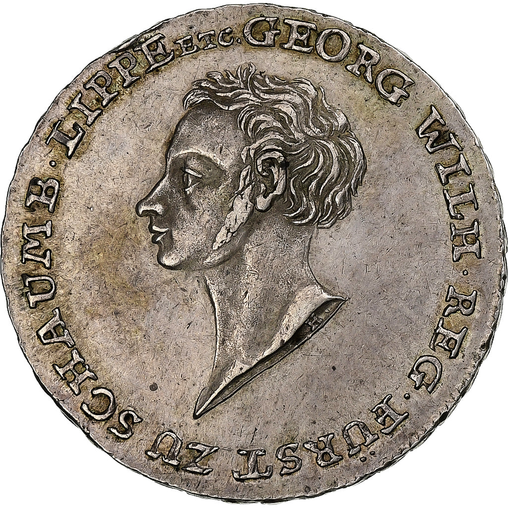 Principality of Schaumburg-Lippe, Georg Wilhelm, 1/2 Thaler, 1821, Brunswick