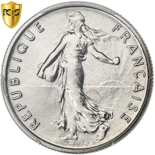 France, 1/2 Franc, Semeuse, 1971, Paris, Nickel, PCGS, MS69, Gadoury:429