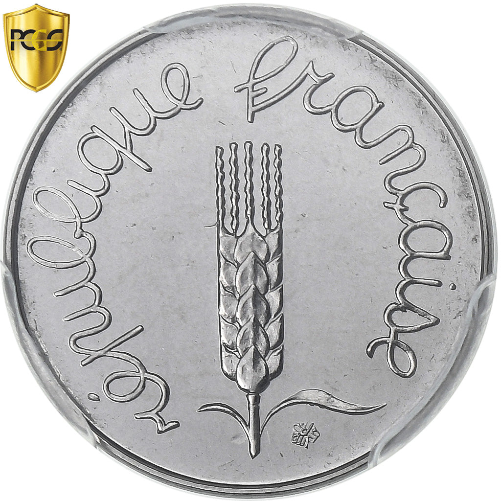 France, 1 Centime, Épi, 1979, Paris, Acier inoxydable, PCGS, MS68, Gadoury:91