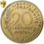 Frankrijk, 20 Centimes, Marianne, 1974, Paris, Aluminum-Bronze, PCGS, MS67