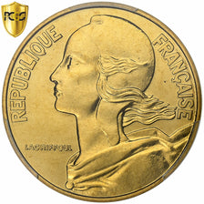 France, 20 Centimes, Marianne, 1983, Paris, Aluminum-Bronze, PCGS, MS67