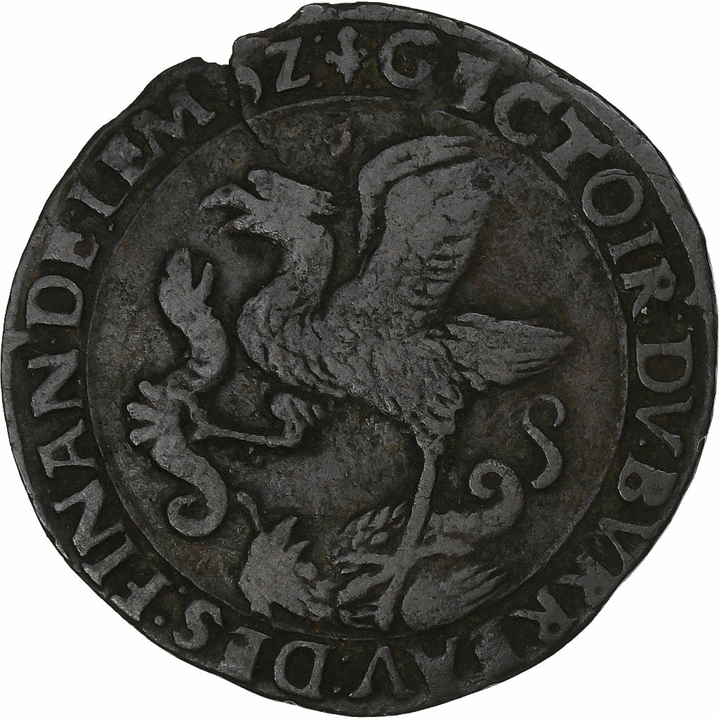Spanish Netherlands, Token, Charles Quint, Brabant, Bureau des Finances, 1552