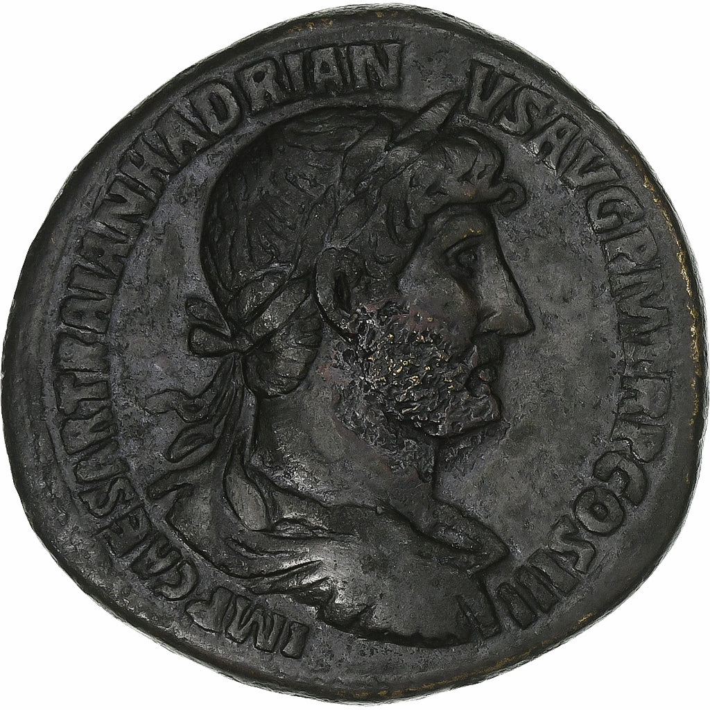 Hadrian, Sestertius, 121, Rome, Bronze, EF(40-45), RIC:474
