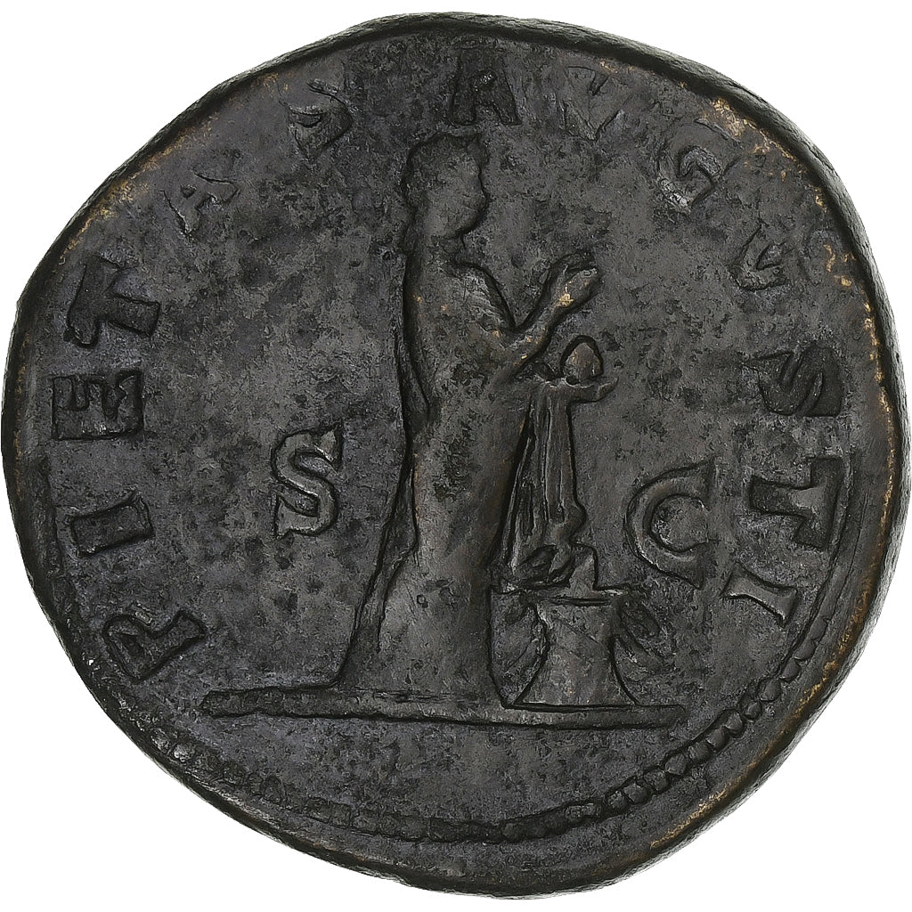 Hadrian, Sestertius, 121, Rome, Bronze, EF(40-45), RIC:474