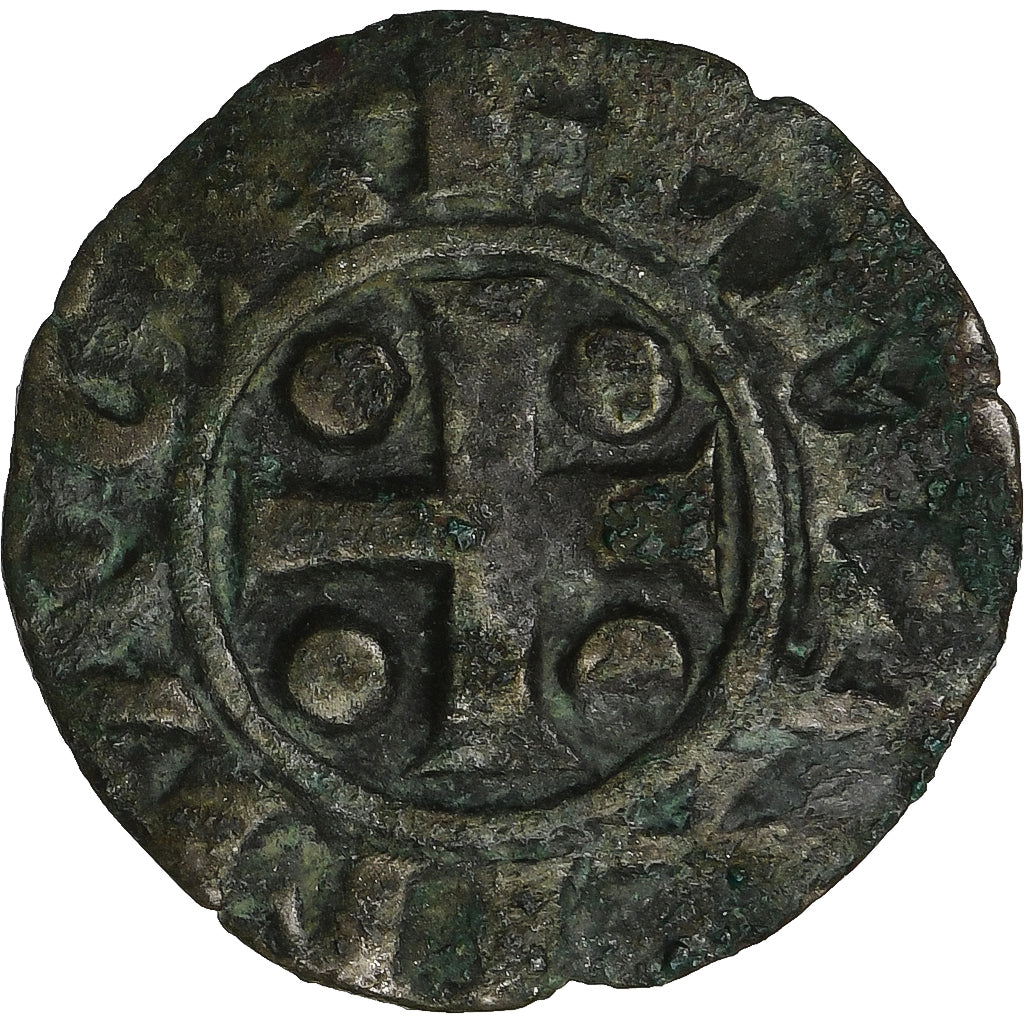Archbishopric of Vienne, Denier, ca. 1200-1250, Vienne, Billon, SS, Boudeau:1045