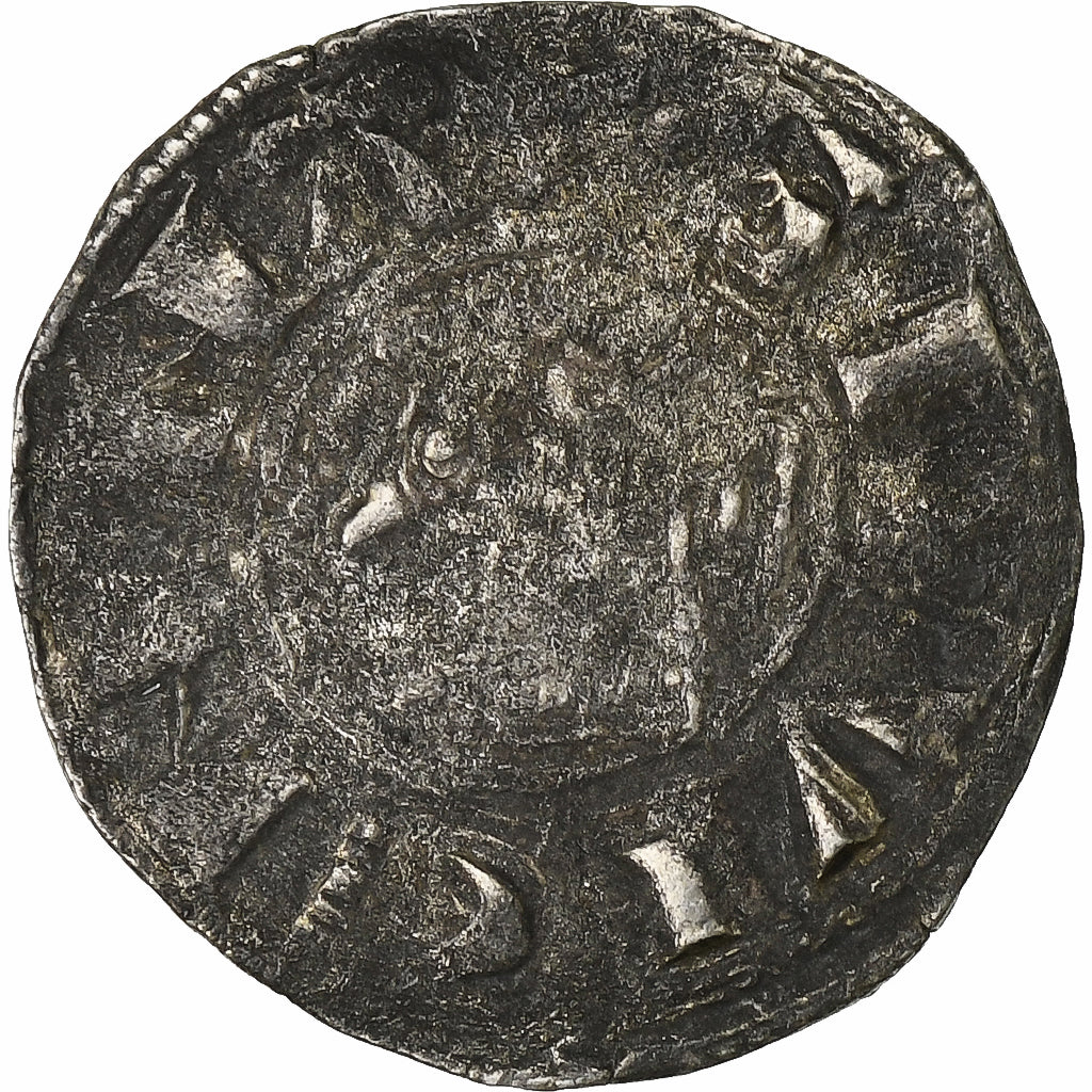 Archevêché de Vienne, Denier, ca. 1200-1250, Vienne, Billon, B+, Boudeau:1045