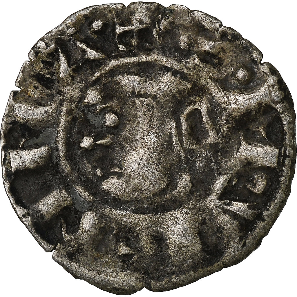 Archevêché de Vienne, Denier, ca. 1200-1250, Vienne, Billon, B+, Boudeau:1045