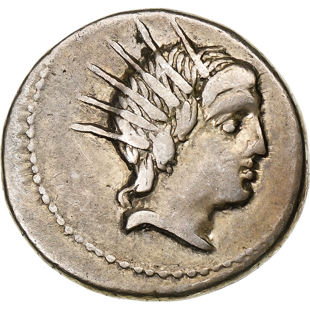 Lucretia, Denarius, 76 BC, Rome, Silver, EF(40-45), Crawford:390/1