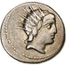 Lucretia, Denarius, 76 BC, Rome, Silver, EF(40-45), Crawford:390/1