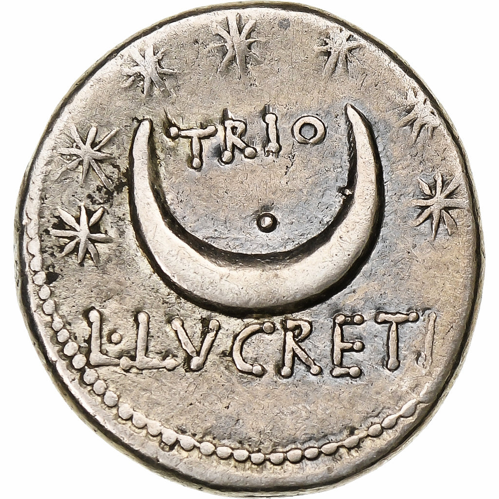 Lucretia, Denarius, 76 BC, Rome, Silver, EF(40-45), Crawford:390/1