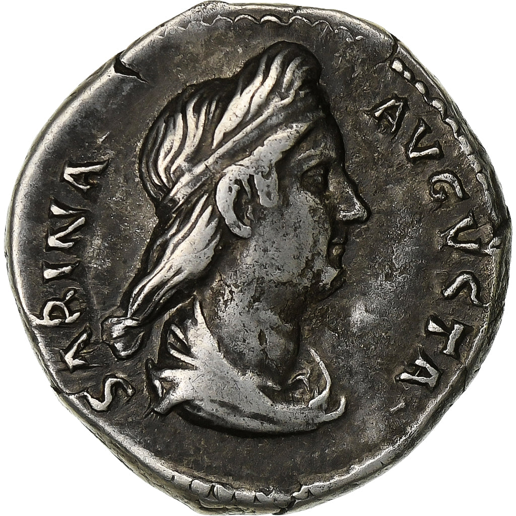Sabina, Denarius, 133-135, Rome, Silver, AU(50-53), RIC:2548