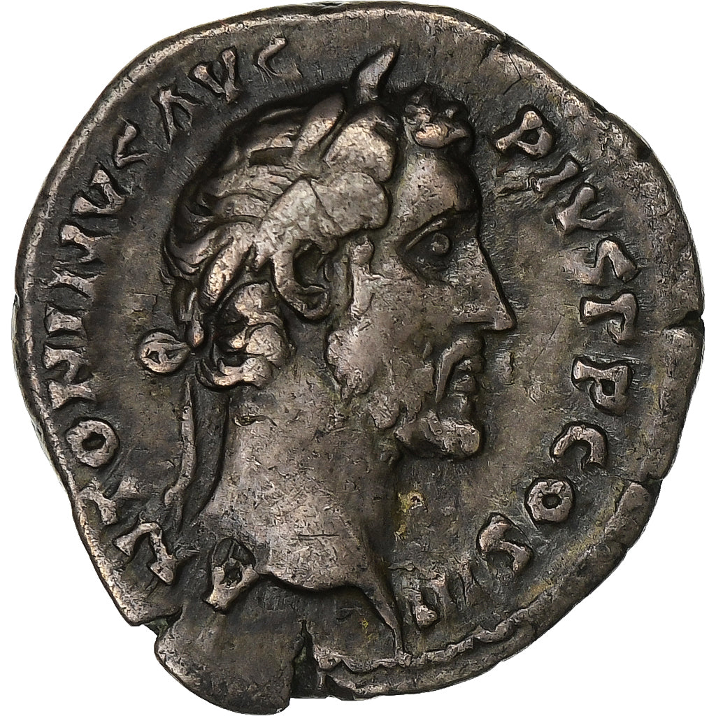 Antoninus Pius, Denarius, 140-143, Rome, Prata, EF(40-45), RIC:102B