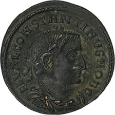 Constantine I, Follis, 307, Lugdunum, Bronze, AU(50-53), RIC:220b