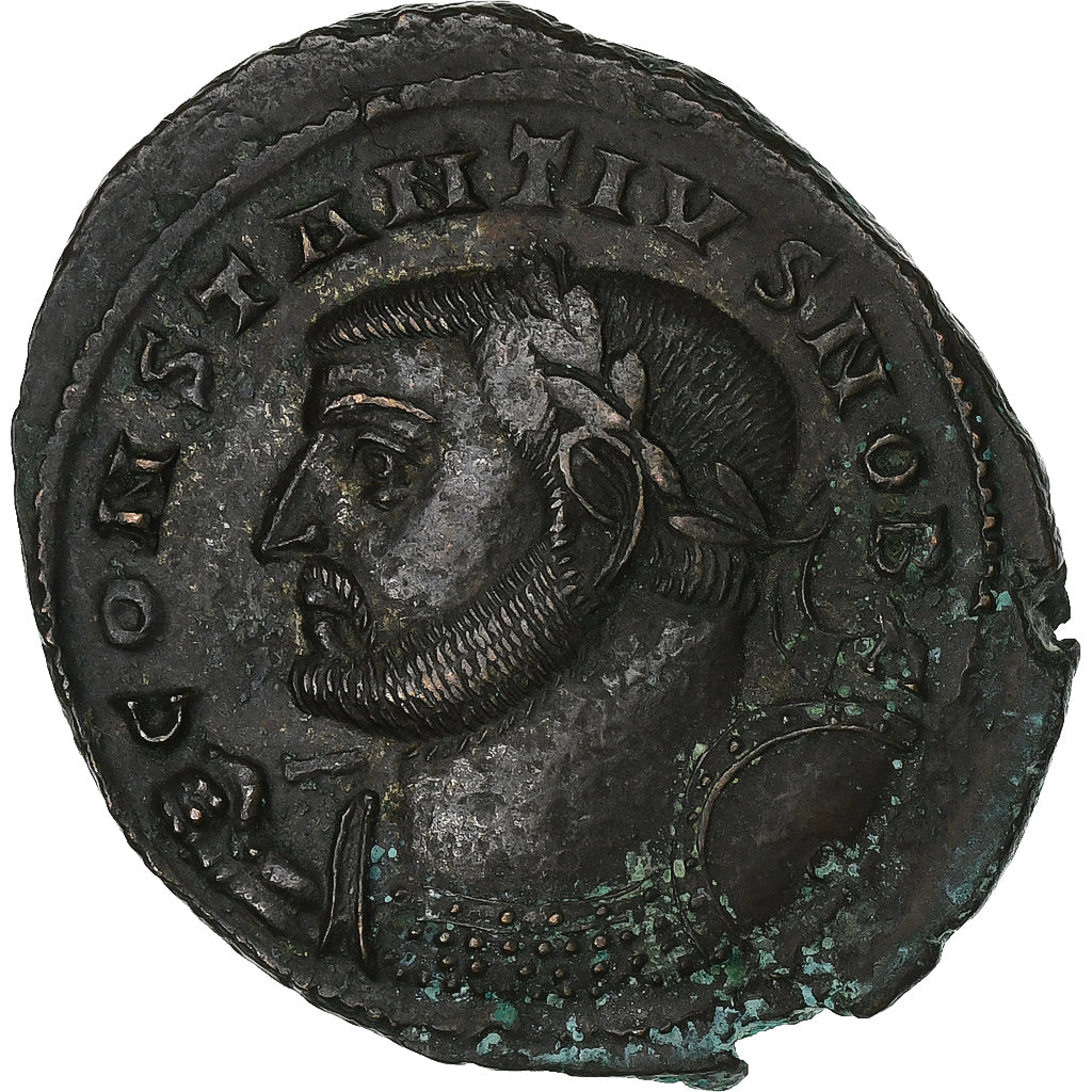 Constance Chlore, Follis, 301-303, Lyon - Lugdunum, Bronzen, ZF+, RIC:149a