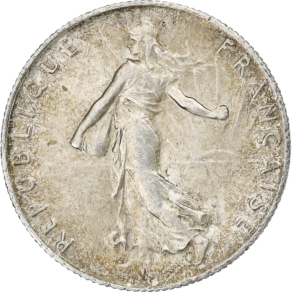 Frankreich, 50 Centimes, Semeuse, 1918, Paris, Silber, VZ, Gadoury:420, KM:854