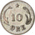 Dinamarca, Christian IX, 10 Öre, 1874, Copenhagen, Lingote, AU(50-53), KM:795.1