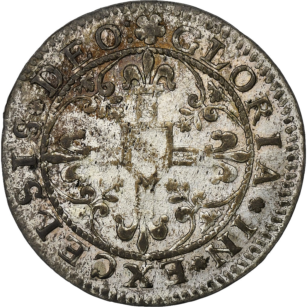France, Semissis, 1620-1696, Strasbourg, Billon, VF(30-35), KM:212