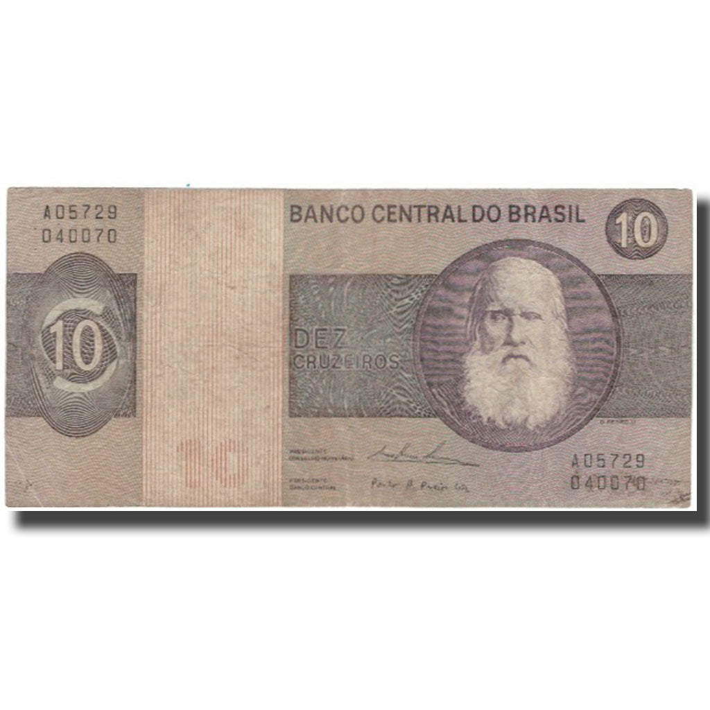 Banknote, Brazil, 10 Cruzeiros, KM:193b, VF(20-25)