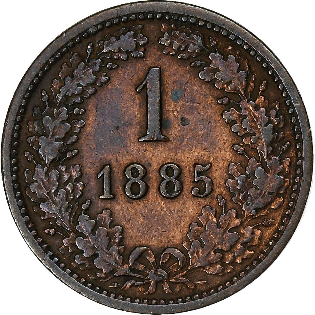 Austria, Franz Joseph I, Kreuzer, 1885, Vienna, Copper, EF(40-45), KM:2187