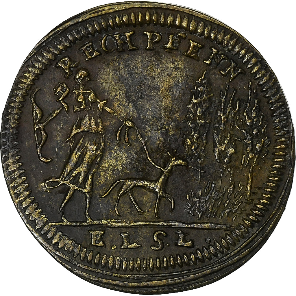 France, Nuremberg token, Louis XVI, n.d., Brass, AU(50-53)