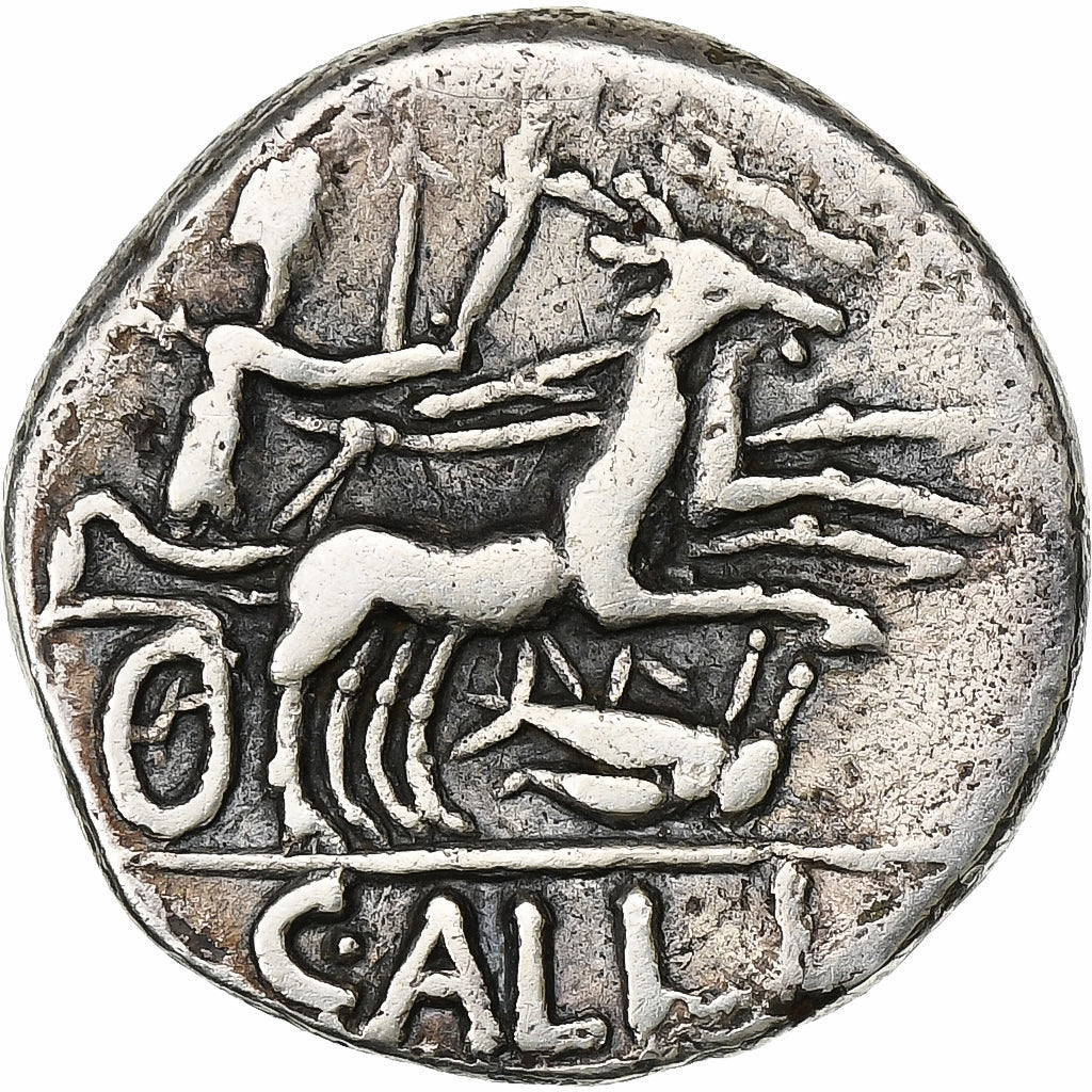 Allia, Denarius, 92 BC, Rome, Fourrée, Bronzo argentato, BB, Crawford:336/1a