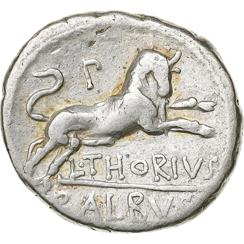 Thoria, Denarius, 105 BC, Rome, Silver, EF(40-45), Crawford:316/1