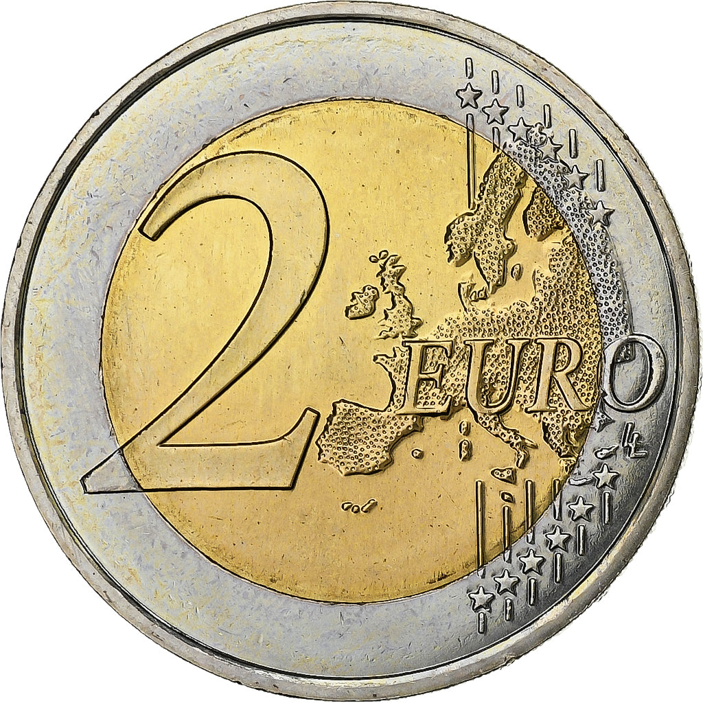 Francia, 2 Euro, 50 ans du traité de l'Élysée, 2013, MDP, Bimetálico, SC