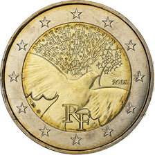 França, 2 Euro, la paix en Europe, 2015, MDP, Bimetálico, MS(63)
