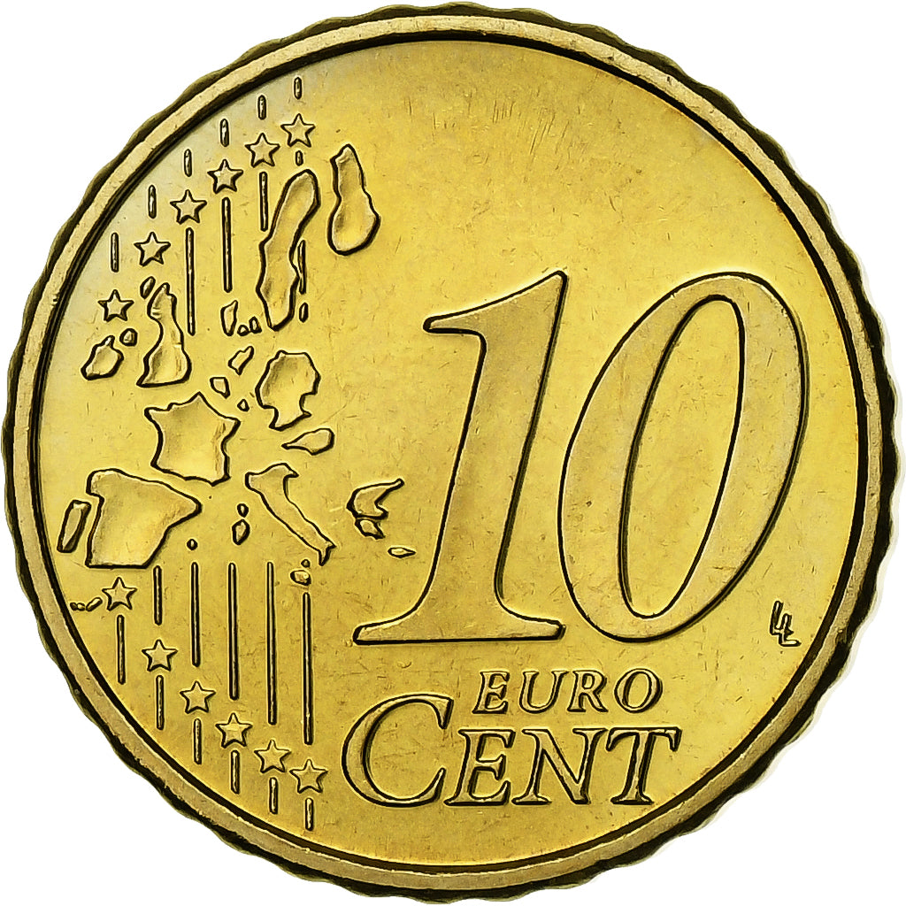 Austria, 10 Euro Cent, 2002, Vienna, Nordic gold, FDC, KM:3085