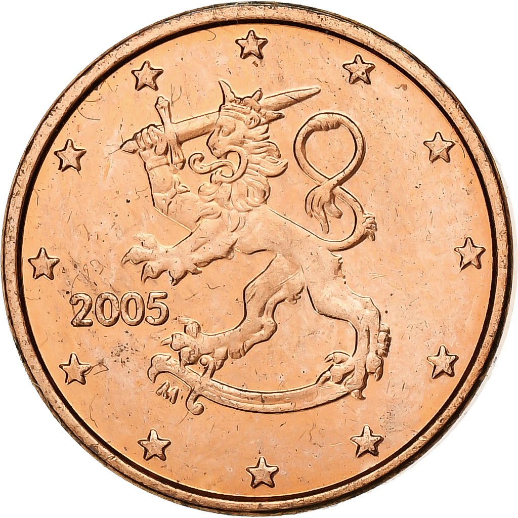 Finlandia, Euro Cent, 2005, Vantaa, Acciaio placcato rame, SPL, KM:98