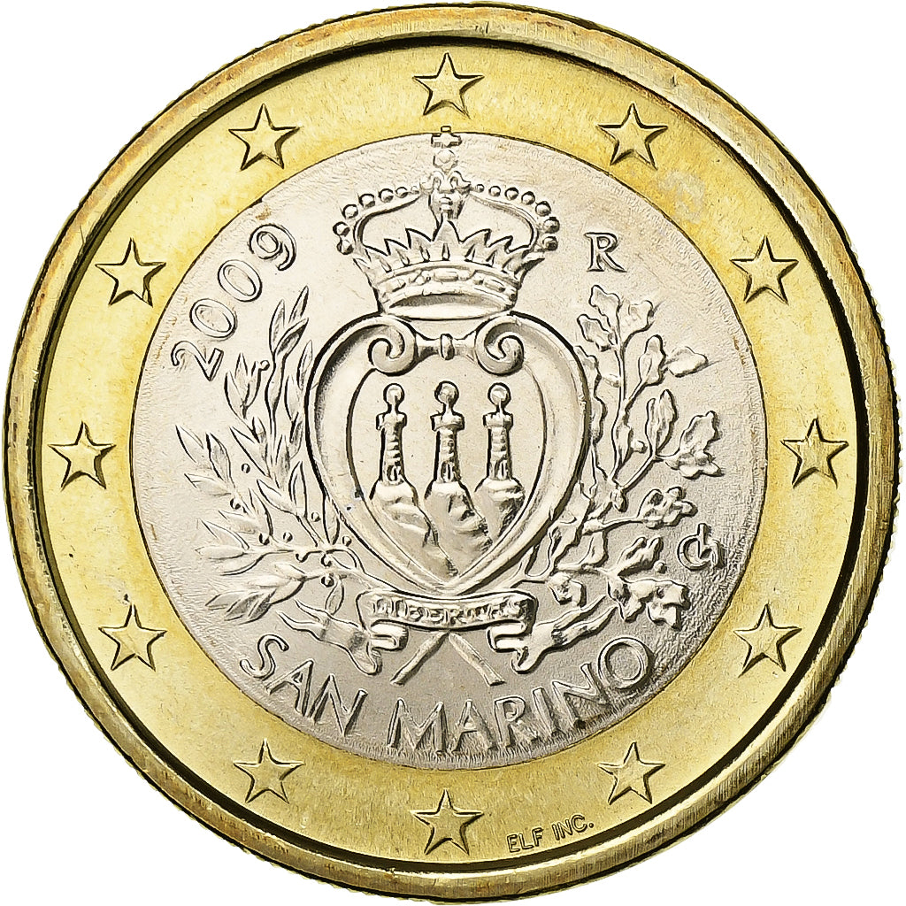 Saint Marin , Euro, 2009, Rome, Bimétallique, SPL, KM:485