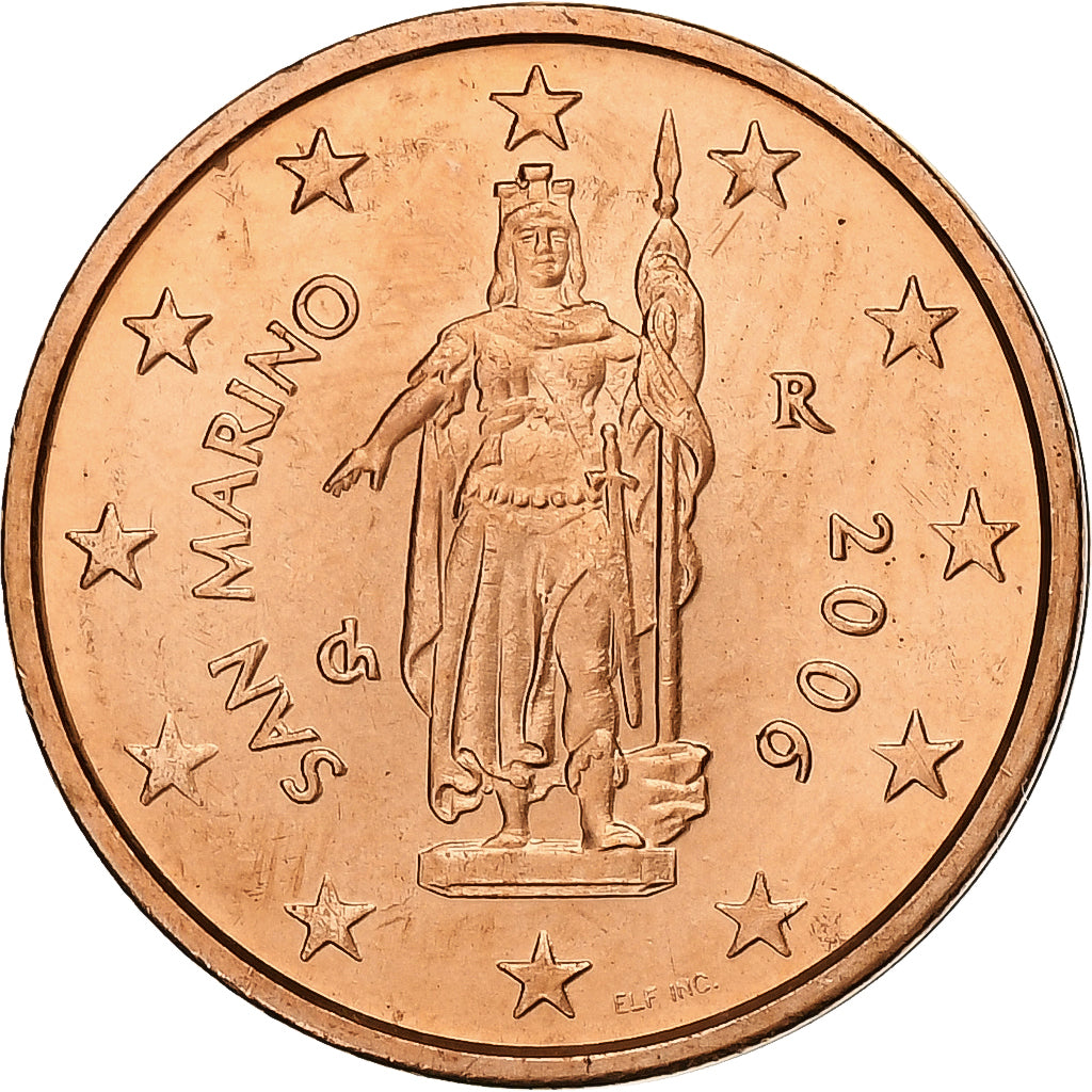 San Marino, 2 Euro Cent, 2006, Rome, Copper Plated Steel, MS(63), KM:441
